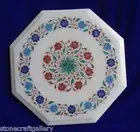 12" Marble Side End Table Top Inlay Art For Home Decor & Garden