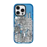 iPhone 16 Pro Impact Case MagSafe Compatible Hong Kong toile de jouy transparent