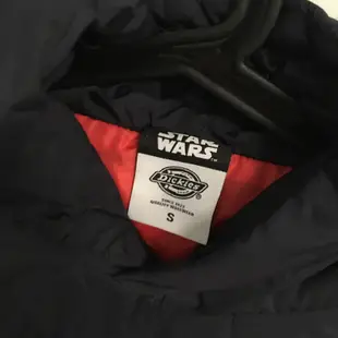 免運 DICKIES x STAR WARS 聯名 星際大戰漫畫 深藍 菱格 鋪棉 防風 長袖 帽T