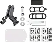 Abaodam Professional Bike Flashlight Holder Sturdy Torch Clip Mount with Number Card Holder for Mountain Biking Easy to Install Stable Design Compatible with Bikes