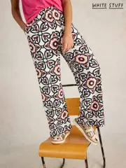 White Stuff White Lucy Linen Blend Trousers (F97401) | $173