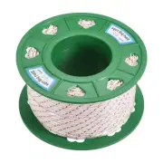 Recoil start Rope 3.5mm 1/16" Dia 60m Polyester Pull Cord White Red