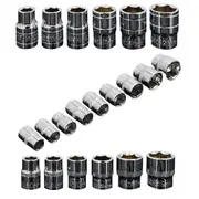 Power Tools Drive Sockets CRV Socket Tools Set - 5 to 21mm