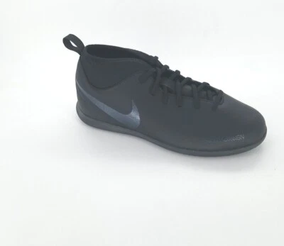 4174 Nike Kids Phantom VSN Club DF IC Soccer Shoes Black Size 5.5Y US