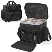 Vinyl Record Storage Travel Carrying Bag With Divider Durable Albums Case 12"lp