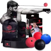 Boxing Reflex Ball for Adults and Kids - React Reflex Balls on String with Headb