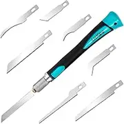 Prozwee Model Craft Hand Saw Kit(with 7PCS Saw Blades),Modeling Knife Hacksaw Tool,DIY Mini Razor Saw Kit for Handcrafted, DIY models and Other Fine Cutting