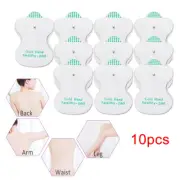 10X Replacement Electrode Massager Pads Reusable Tens Machine Self-Adhesive