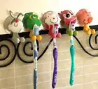 Cartoon Animal Toothbrush Holder Wall Mounted Sucker Bathroom Suction Cup J io