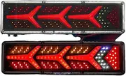 1Pair LED Truck Trailer Lorry Caravan Tailights Waterproof Fog Stop Brake Running Reverse Lamp For UTE Camper Fog Lamp Tail Lamp Lamp assembly