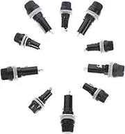 Tofficu 16Pcs Panel Mounted Fuse Holder for Fuses Durable Electrical Fuse Socket for Boats Reliable Replacement Option