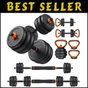 Multifunctional 40lb Adjustable Weight Set - Dumbbells, Barbells & More