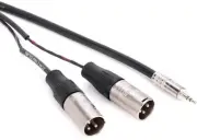 Pro Co IPMB2XM-3 3.5mm TRS Male to Dual XLR Male Insert Cable - 3'