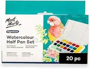 Mont Marte Signature Watercolour Half Pan 20-Pieces Set