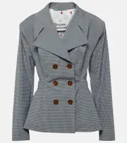 [Vivienne Westwood] Vivienne Westwood Gingham cotton jacket AU 14 blue