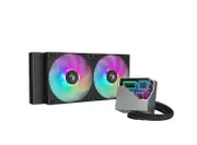 DeepCool LT240 A-RGB High-performance Liquid CPU Cooler 240mm, 2x FD12 ARGB Fans, Hydro Bearing Intel LGA1700/1200/1151/1150/1155 AMDAM5/AM4 R-LT240-BKAMNC-G-1