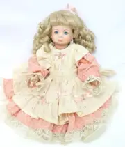 RARE Vintage All Porcelain Collector Doll with Crying Face 15" Poseable NWOT