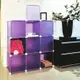 H&R安室家 9格9門收納櫃/組合櫃-浪漫紫 HP59A