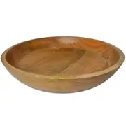 Mango Wood Timber Wooden Fruit or Salad Bowl 9 x 40cm