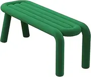 Bench for Entryway Bedroom, Upholstered Shoe Bench Entryway Bench, Bench with Metal Frame, Indoor Bench for Living Room/Bedroom/End of Bed/Entryway(Green,125 * 35 * 45cm/49 * 14 * 18in)