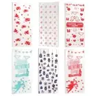 Pack of 50 Valentines Party Cellophane Treat Bags Mixed Heart Print Party Bag