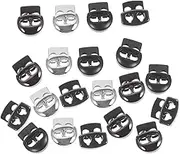 KAILIKETIY 20Pcs Spring Cord Locks for Hoodie Replacement Fastener Toggles for Drawstrings Elastic Buckle for Sweatpants Masks and DIY Projects
