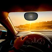 Miniature Static Cling Window Shade for Car Sun Visor (2 Pack) | Medium