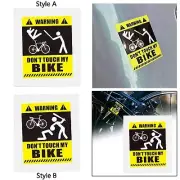 Dont Touch My Bike Bike Sticker Frame Sticker Removable Protect Reflective