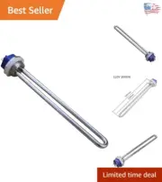 Premium 120V 2000W Immersion Heater Element - Safe & Efficient for Water Heating
