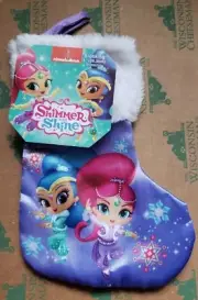 Shimmer and Shine Stocking with Faux Fur Trim 8"