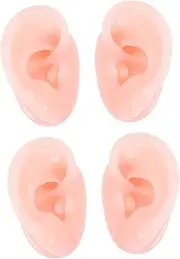 BCOATH Silicone Ear Models 2 Pairs Accurate Fake Ears for Display Ear Cleaning and Training Needs