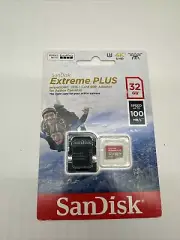 SanDisk Extreme Plus 32GB Class 10 UHS-I U1 microSDHC Memory Card Red/Gold