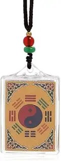 [Chiorgone] Feng Shui & Buddhist Gold Mantra Pendant Necklace – Symbolizing Good Fortune, Great Gift for Blessings and Spiritual Protection., One Size, gold foil, No Gemstone