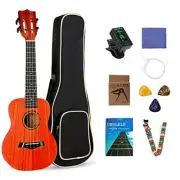 [Latest Improvements] Ukulele Beginner Set Concert Kids Mahogany Lumber 1 Year