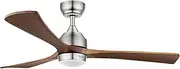 HeyMac 132cm Ceiling Fans, Fan Lights with Remote Tri-Colour LED Light 6 Speeds Reversible DC Motor Fans, Wood Blade Reversible Airflow for Summer Winter