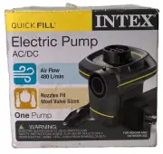 Intex Quick-Fill AC/DC Electric Air Pump Indoor & Vehicle New #6331