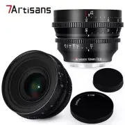 7artisans 12mm T2.9 APS-C Wide-angle Cinema Lens For Sony E-mount Camera A6400