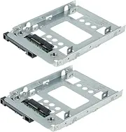 2-PACK BOWONG 2.5" to 3.5" SAS SATA SSD HDD Adapter 654540-001 Caddy Bracket Tray CAGE Hot Swap Plug with Screws