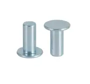 Qty 20 Rivet Solid Steel FLAT HEAD 6.4mm DIA x 12.5mm" LONG ZINC PLATED