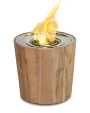 Anywhere Fireplaces Sag Harbor Indoor/Outdoor Teak Fire Bowl Fireplace