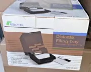 Fellowes 60 Diskette Filing Tray 5.25” 5 1/4” Floppy Disk Storage Holder #90511