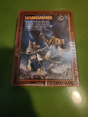 NEW Citadel Warhammer WFB AOS High Elf Archmage And Mage, Plastic OOP SEALED USA