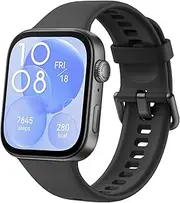 [HUAWEI] Watch Fit 3 smartwatch, 1.82" AMOLED Display, Ultra-Slim Design, Bluetooth Calling, 10 Days Battery Life, Comprehensive Health & Fitness Management, Compatible with iOS & Android, GPS, Black