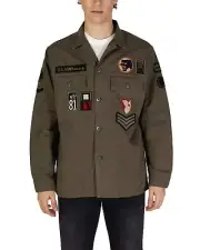 Replay Military Overshirt M6721 Men Green Shirts