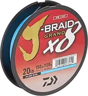 Daiwa J-Braid Grand x8 Island Blue Braided Line