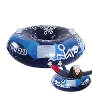 Furtryvl Snow Tubes for Kids | PVC Inflatable Sled Heavy Duty Snow Tube,Tear-Resistant Sledding Tube Winter Toys for Children Adults