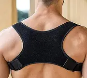 Posture Corrector for Men | Universal Fit Adjustable Upper Back Brace for Clavicle to Support Neck, Back and Shoulder Pain Relief Kyphosis Straightener Spine Support