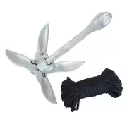 Boat Anchor Folding Stable Grapnel Anchor for Inflatable Dinghy Raft Fishing
