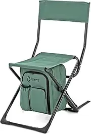 Arrowhead Outdoor Multi-Function 3-in-1 Compact Camp Chair: Backpack, Stool & Insulated Cooler, w/Bottle Holder & Storage Bag, External Pockets, Backrest, Fishing, Hiking, Heavy-Duty, USA-Based