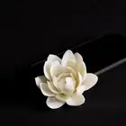 Ceramic White Lotus Incense Burner Home Decor Incense Stick Holder AromatheY-b y